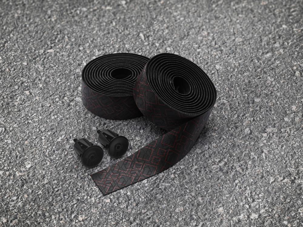 PRO Lenkerband Peaked Team, PU, 2.5mm, Einheitsgröße Schwarz-Rot - leichter Komfortgriff