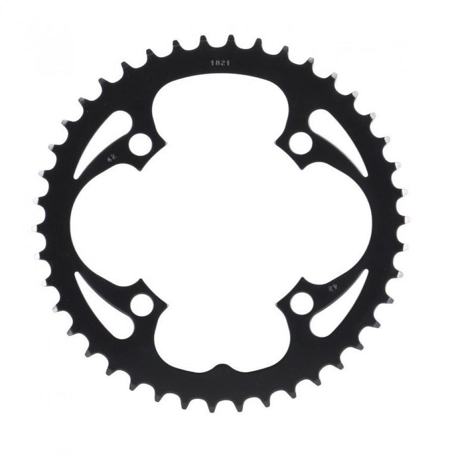 Schwarzes Truvativ Kettenblatt mit 42 Zähnen aus Stahl für Single Speed, Fixie und Urban Bikes.