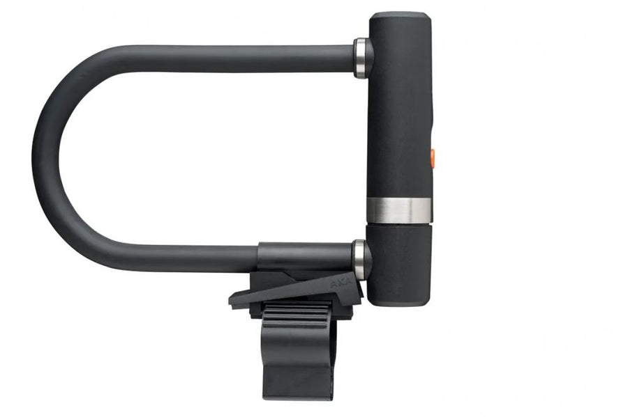 AXA Bügelschloss Newton Pro 190, Länge 190 mm, Stärke 13 mm, schwarz, gehärteter Stahl, Sicherheitsstufe 15, Bohrschutz, inkl. Halterung, 2 Schlüssel