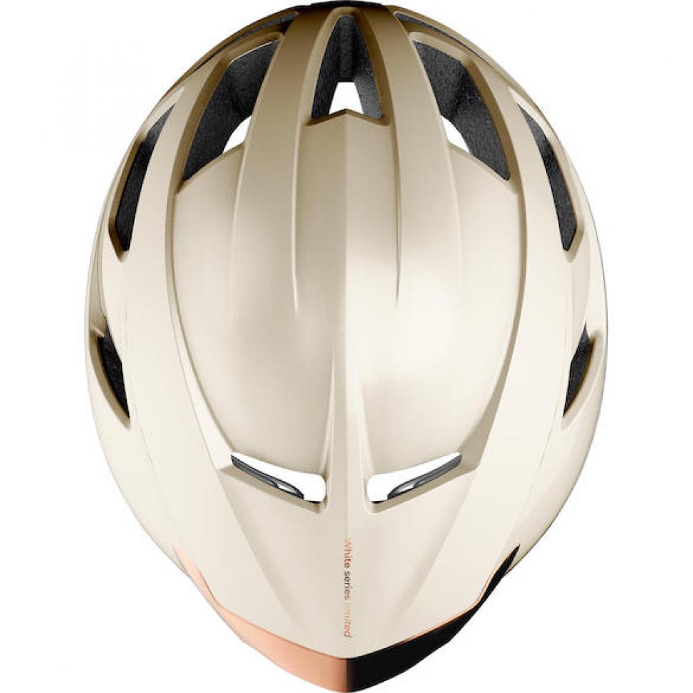 Limar Air Atlas W&B Amber White L Weiß/Bronze - Aero-Rennradhelm mit maximaler Belüftung