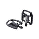 BBB Cycling BBB Pedale Dual Choice schwarz One Size schwarz - vielseitiges Kombipedal für Klick- und Stradenschuhe
