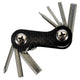 M-WAVE Mini-Carbon Multi-Werkzeug 7-tlg. - ultraleichtes Fahrrad-Multitool mit Carbon-Seitenteilen