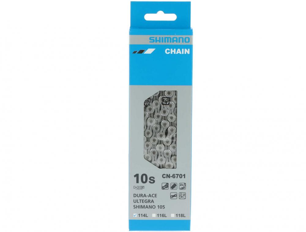 SHIMANO ULTEGRA Kette CN-6701 10-fach 114 Glieder - präziser Antrieb für Rennräder