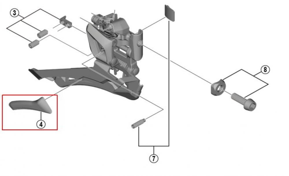 SHIMANO SCHUTZPLATTE INNEN FD-R8000 Schutzplatte