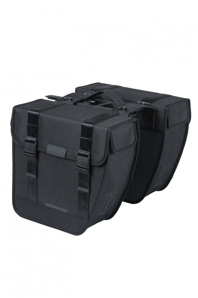 Tour Mik Doppelfahrradtasche - 28 Liter Schwarz