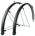 SKS Bluemels Stripes Schutzblechset 28\" 45mm schwarz matt  robustes, korrosionsgeschütztes Design mit ASR-Sicherheitssystem für optimalen Spritzwasserschutz