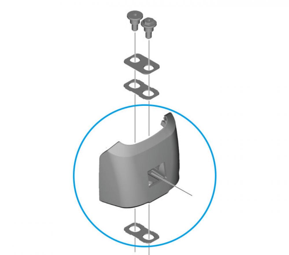 SHIMANO Unteres Gehäuse E-BIKE SYSTEMS Akkuhalter BM-EN600 - ca. 122 g
