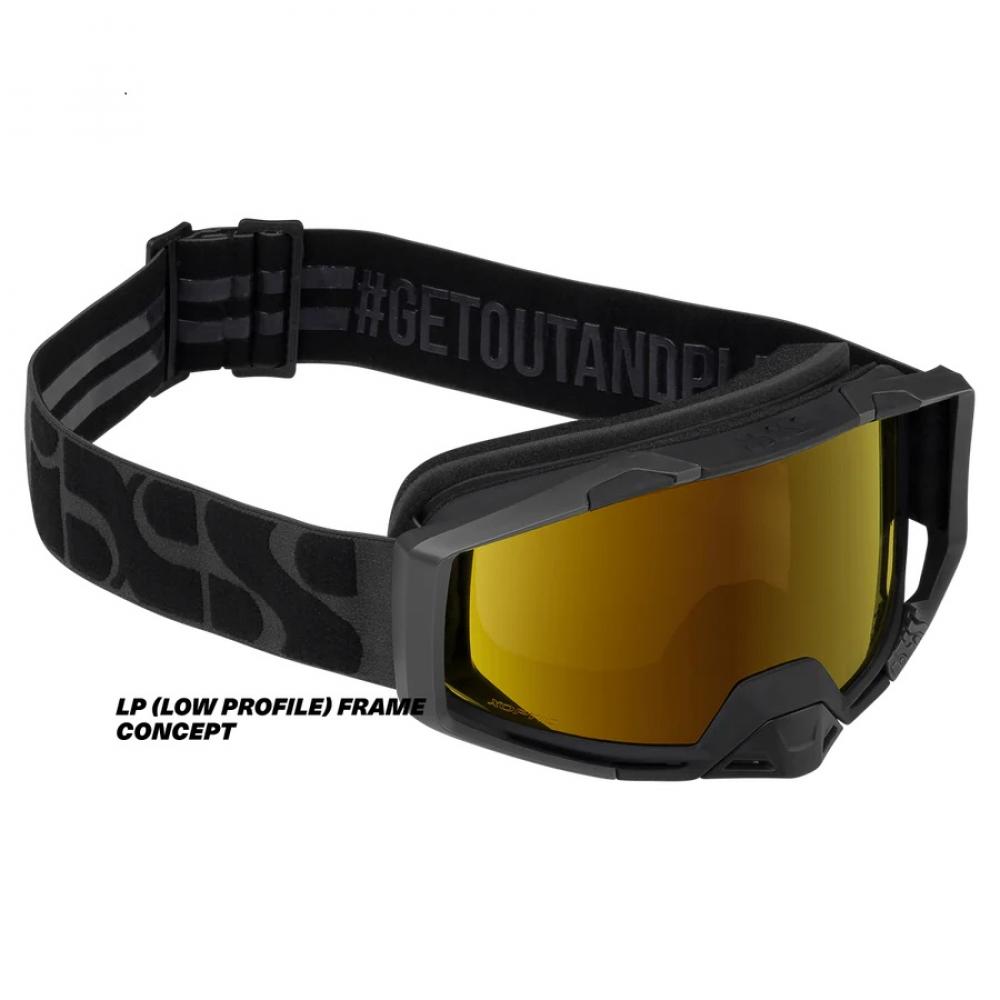 IXS Sports Division iXS Trigger Goggle Mirror Low Profile LP black - maximales Sichtfeld & Komfort