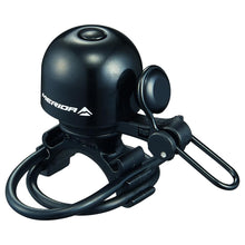 Merida Klingel CLASSIC Ping Einheitsgröße Schwarz - kompakte Fahrradklingel mit klarem Ping-Ton