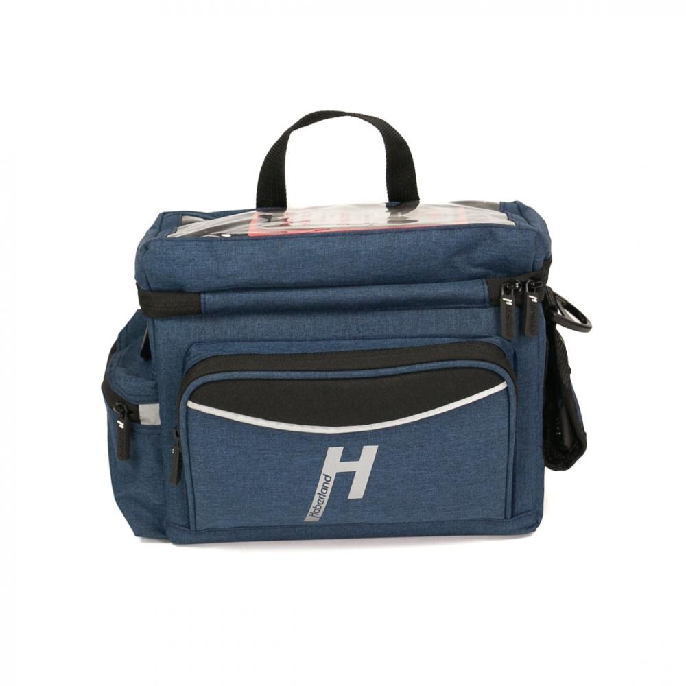 Haberland Lenkertasche 8l Max blau - praktische Klickfix-Lenkerlösung für Touren