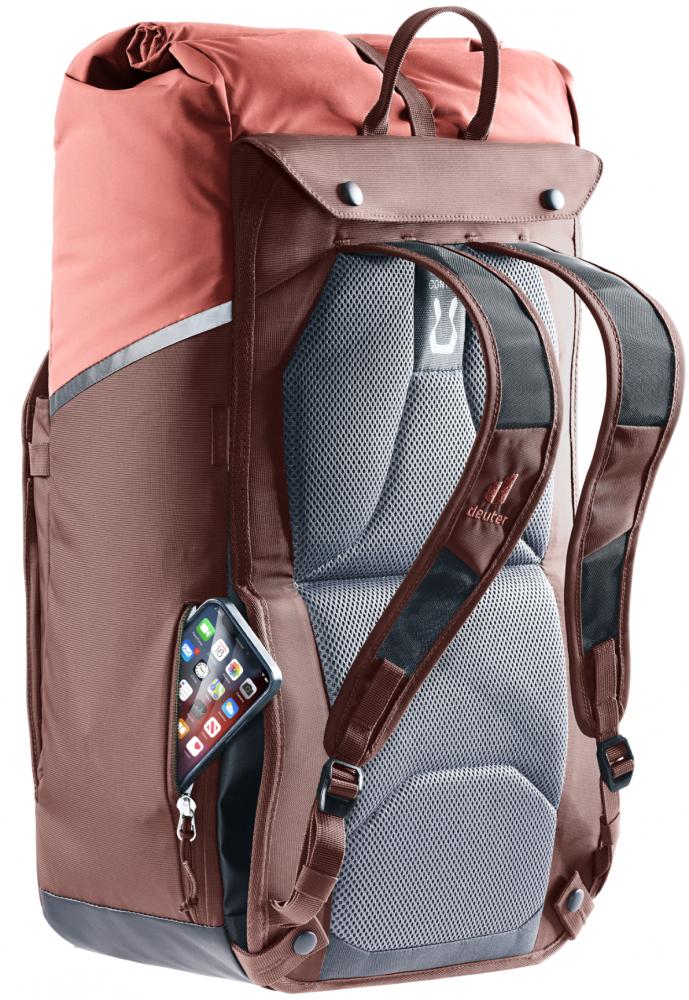 Deuter Xberg 25 Fahrradtasche Raisin-Caspia - 2-in-1 Rucksack & Hinterradtasche 25L