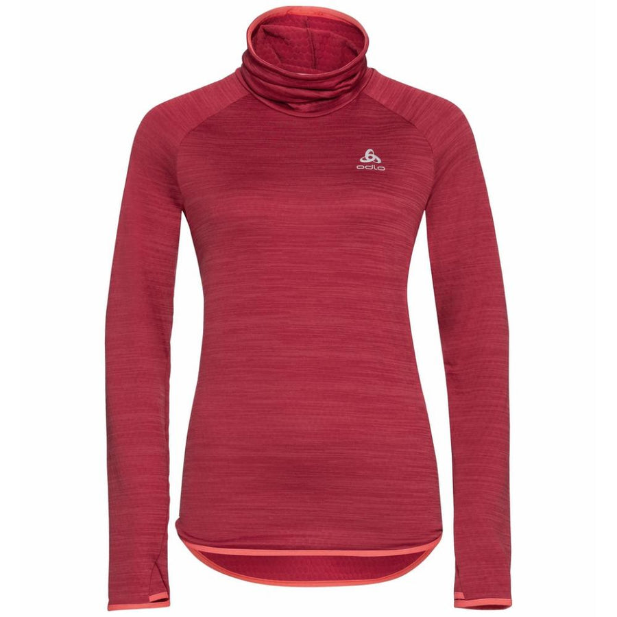 Odlo Women Mid Layer Run Easy deep claret melange Größe L