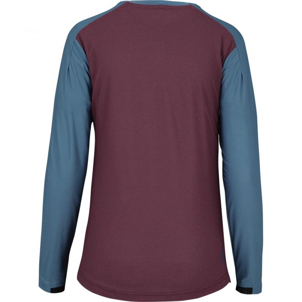 IXS Sports Division iXS Flow XTG Women's Long Sleeve Henley 36 Raisin/Marine - wetterfestes MTB-Funktionsshirt