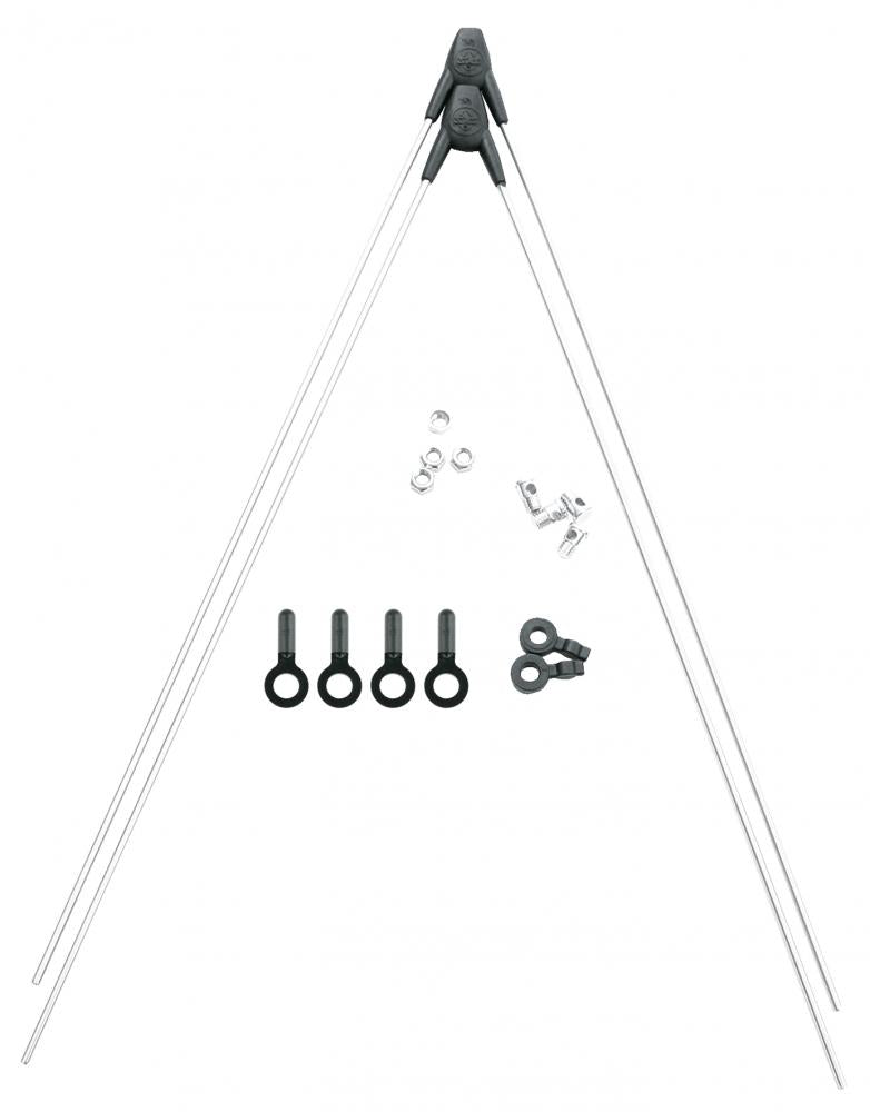 SKS Bluemels ASR V-Strebenpaar für Vorderrad-Schutzbleche, 3,0 mm Durchmesser, 355 mm Länge, mit Sicherheits-Clip und Befestigungsmaterial