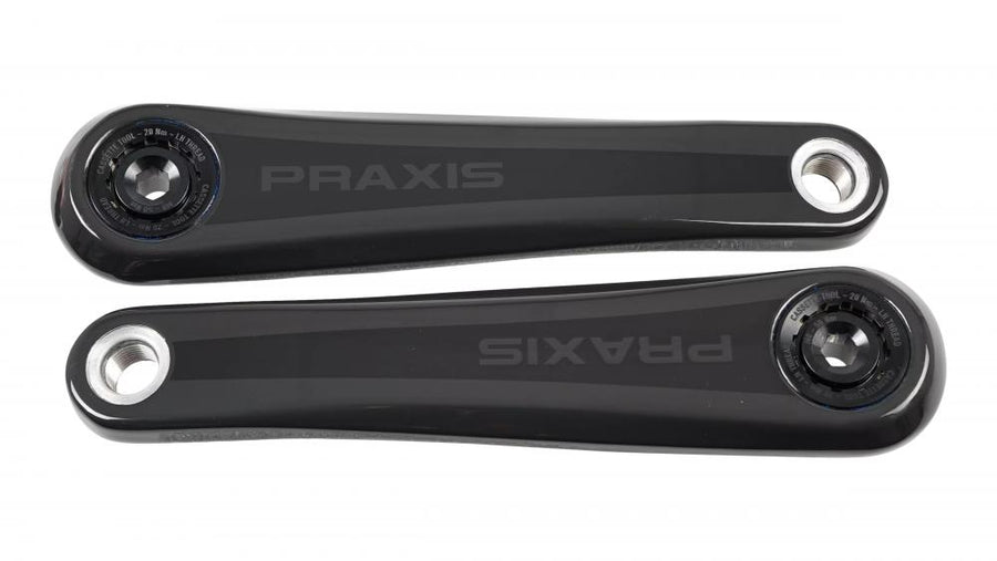 Praxis Works Carbon Kurbel Turbo SL 1.1 Road 172.5mm - Leichte Rennrad Kurbel mit Carbon Armen - Kurbelgarnitur