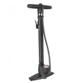 XLC Fahrrad-Standpumpe Delta PU-S07 schwarz, 11 bar, mit Manometer und Dualkopf