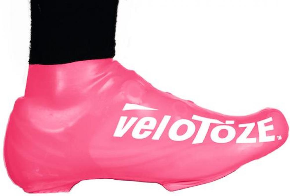 VeloToze Überschuh 2.0 kurz pink L/XL Pink - wasserdichter Aero-Überschuh für kalte Tage