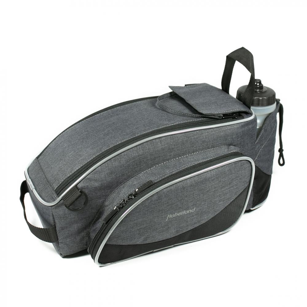 Haberland Gepäckträgeraufsatztasche Flexibag XL beige - erweiterbare Racktime-Tasche mit 20 L Volumen