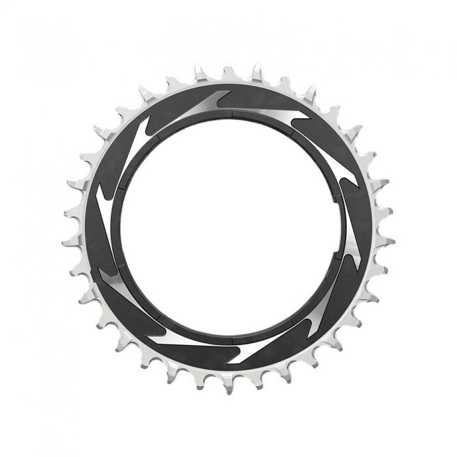 SRAM Kettenblatt T-Type Eagle Powermeter 34T 3 mm, schwarz-silber, für präzise Eagle-Antriebs-Performance.