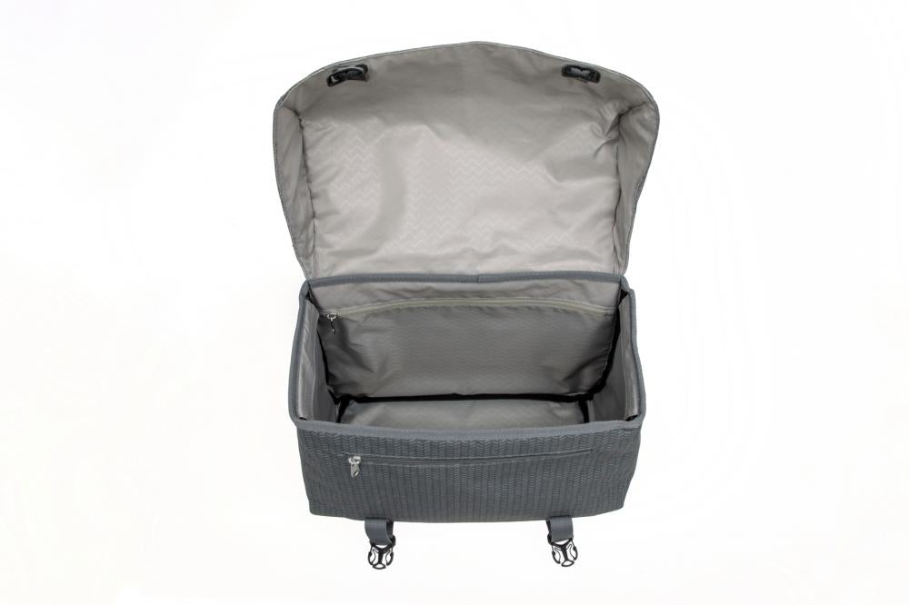 New Looxs Doppelpacktasche Mondi Joy Double Nima 2x18L Grey - stilvolle Fahrrad-Gepäckträgertasche