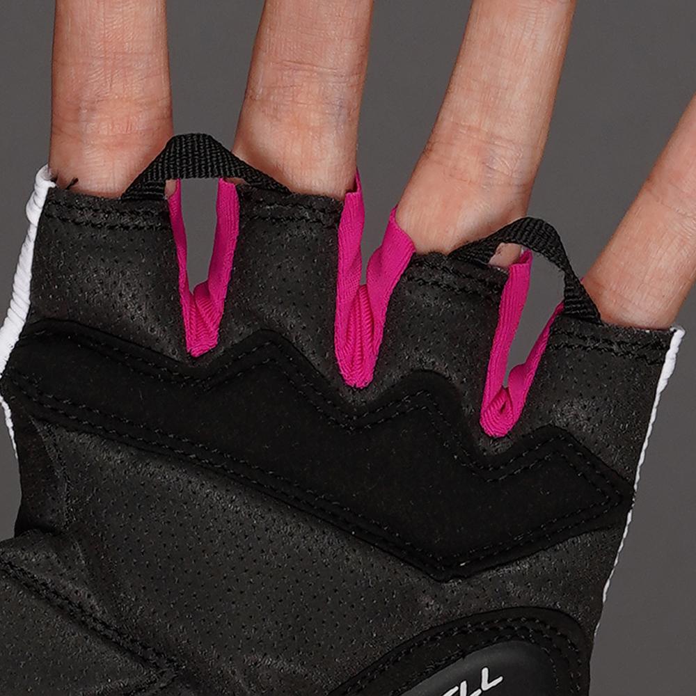 CHIBA BioXCell Lady - Radhandschuhe Damen, weiß, Größe L, mit Gelpolsterung