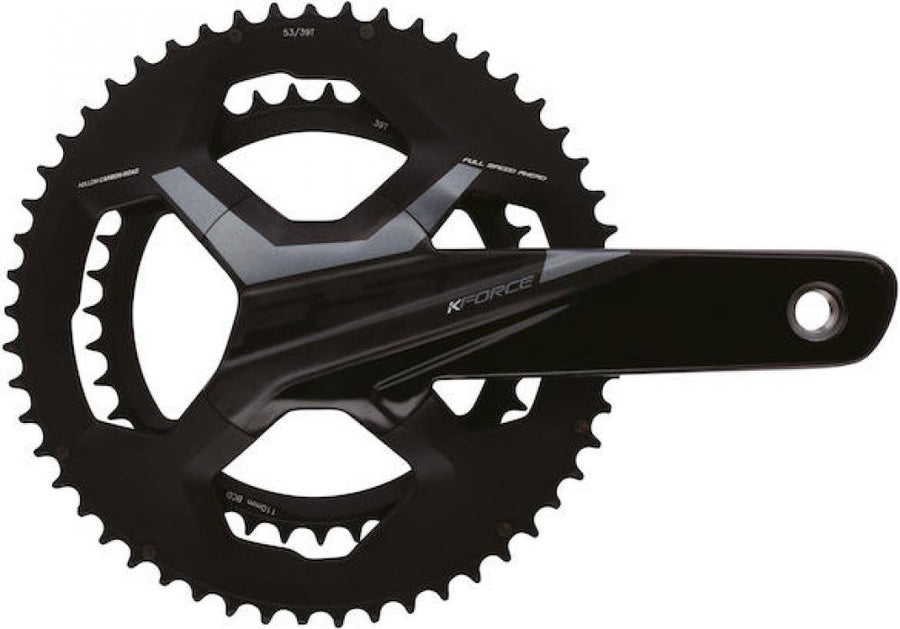 FSA Kurbelgarnitur K-Force Light Road BB386Evo 175 mm Schwarz - maximale Steifigkeit bei minimalem Gewicht