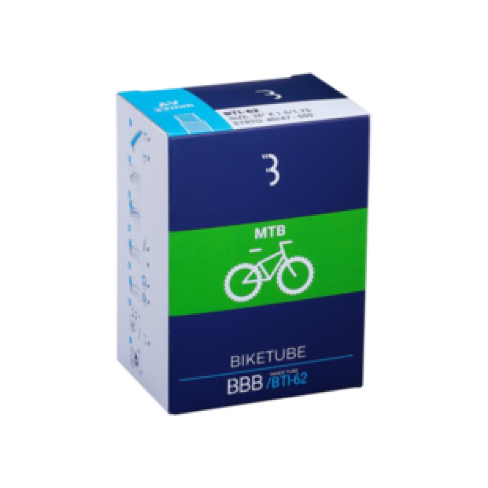 BBB Cycling Schlauch FV 48mm 29x2.40/2.80 schwarz Größe 40 - zuverlässiger 29 Zoll Fahrradschlauch