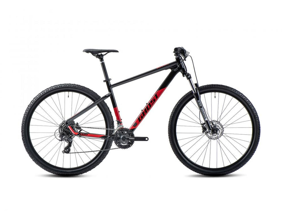 GHOST Kato 27.5 AL black/ riot red - glossy Größe S