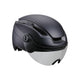 BBB Cycling Helme Indra Faceshield Transparent L matt schwarz - sicherer E-Bike-Urbanhelm