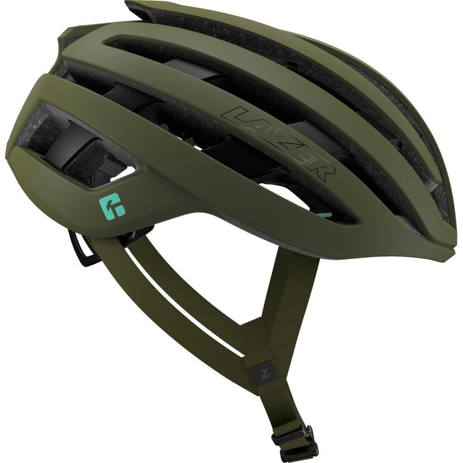 LAZER Helm Z1 KinetiCore Road Matte Pine Green S - leichter Aero-Rennradhelm