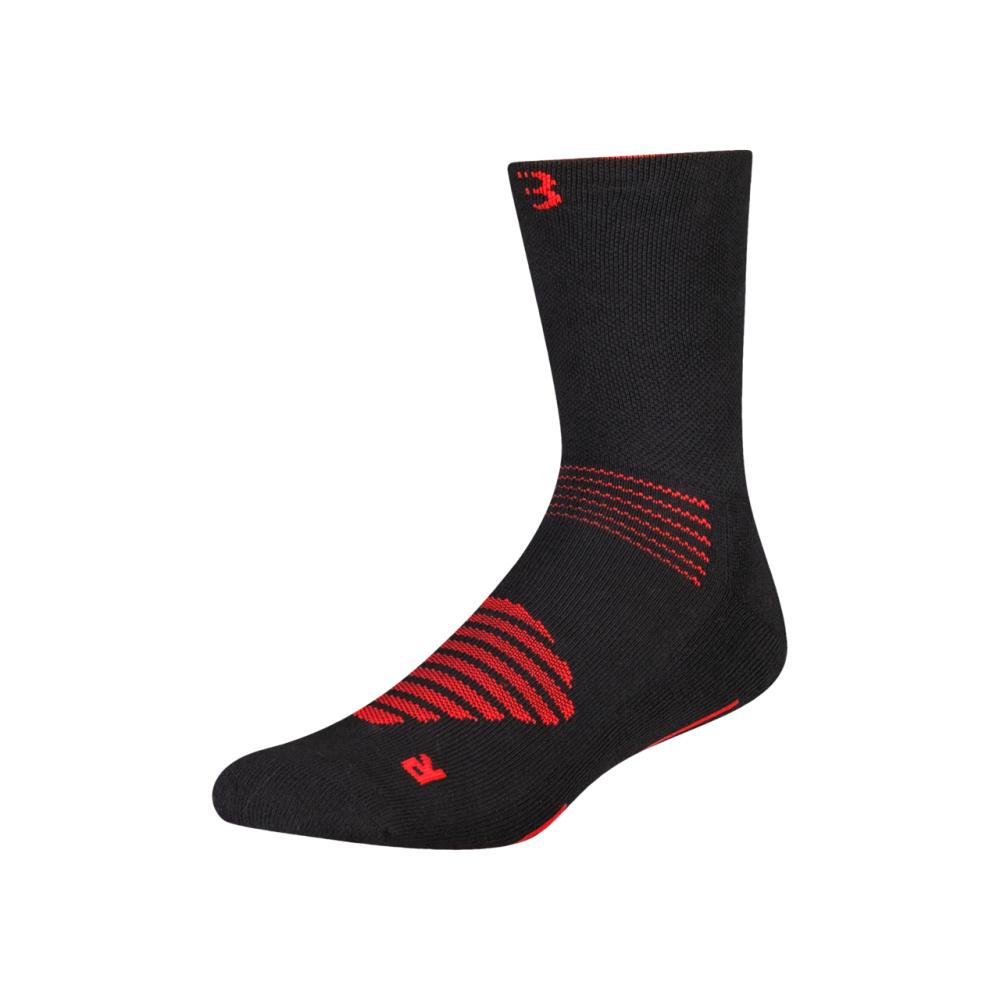 BBB Cycling BBB Socken FIRFeet 39/43 schwarz/rot Größe 39 schwarz - warme Wintersocken fürs Rad