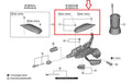 SHIMANO obere Abdeckung f.ST-EF515, links, f.3-fach, m.Befestigungschr. M3x7mm general - 515, 3-fach, 3x7mm, 7mm