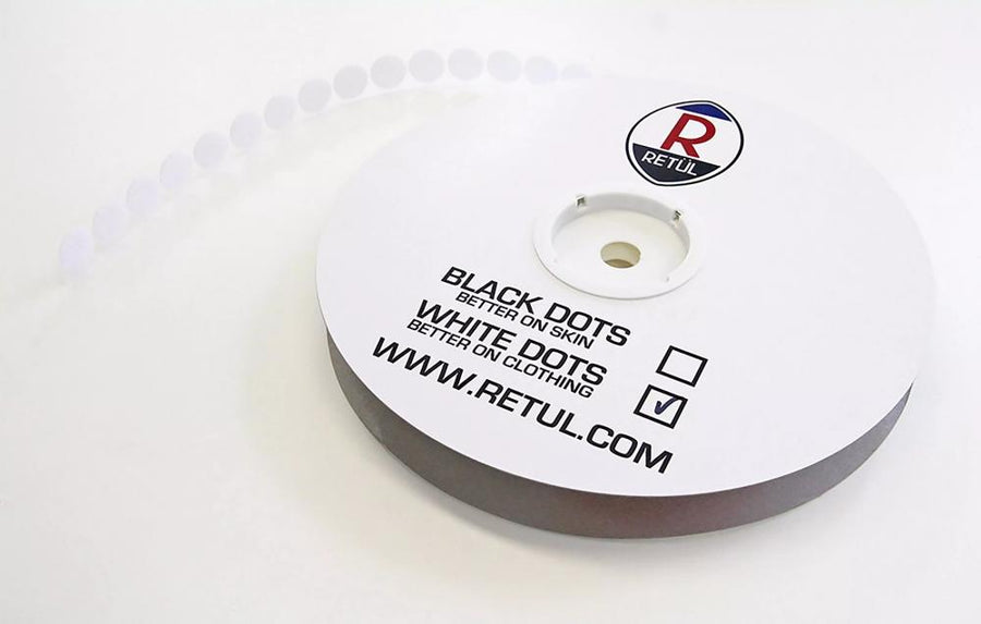 Specialized RETUL STICKY DOTS WHT ROLL/1000 - 1000 weiße Markierungspunkte für präzises Bikefitting - FIT TOOL