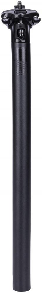 CONTEC Patentsattelstütze Pipe 31,6 x 400 Millimeter Aluminium 6061 schwarz matt 5 Millimeter Offset 2-Bolzen-Klemmung