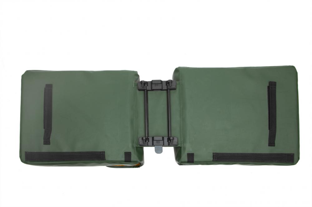 New Looxs Doppelpacktasche Odense Double RT Green 2 x ca. 20 l Green - robuste Gepäckträgertasche
