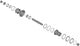 SHIMANO Hohlachse für WH-R9270-C50-TU-R HR - Achseinheit für Rennrad-Laufrad 28", 12-mm-Steckachse, Scheibenbremse