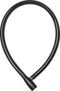 Abus Kabelschloss 3406K - Länge 55 cm, Durchmesser 6 mm, schwarz. Flexibles Stahlkabel für kurze Stopps, leicht und kompakt, inkl. 2 Schlüssel