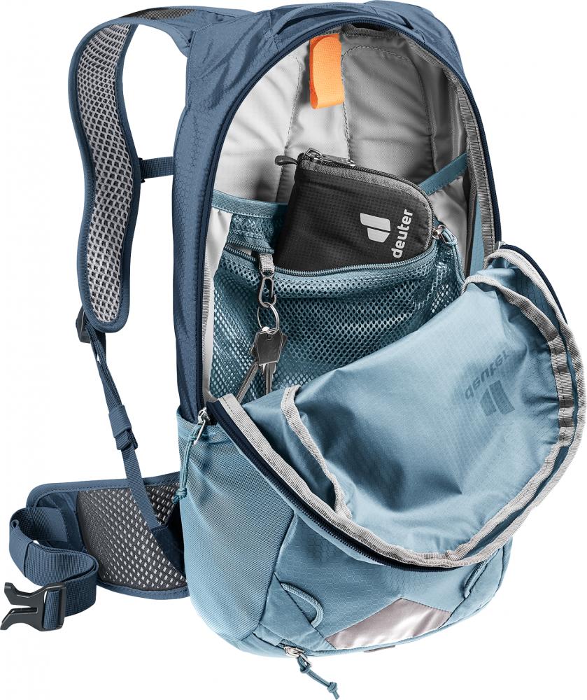Deuter Race 12 Fahrradrucksack 12 Liter Blau - leicht, stabil und belüftet für MTB & Rennrad