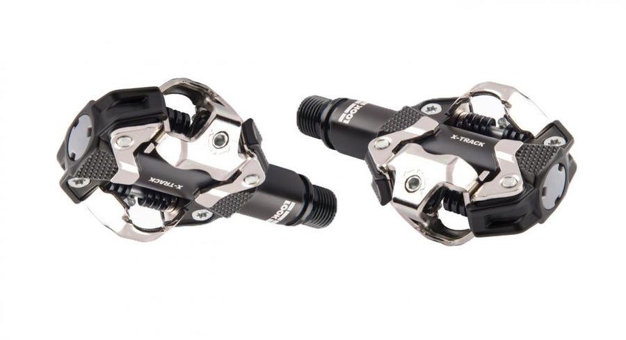 LOOK X-Track MTB Klickpedal dark grey - 350 mm² Kontaktfläche, 6-14 Nm Auslösehärte, Aluminiumkörper, SPD kompatibel