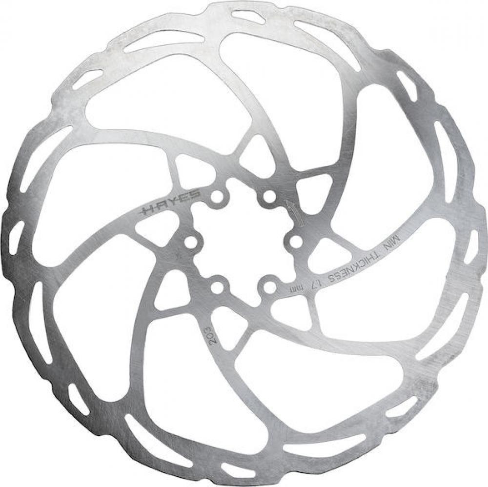 Hayes Bremsscheibe D-Series 6-Loch 220 mm Silber - maximale Bremskraft und Laufruhe