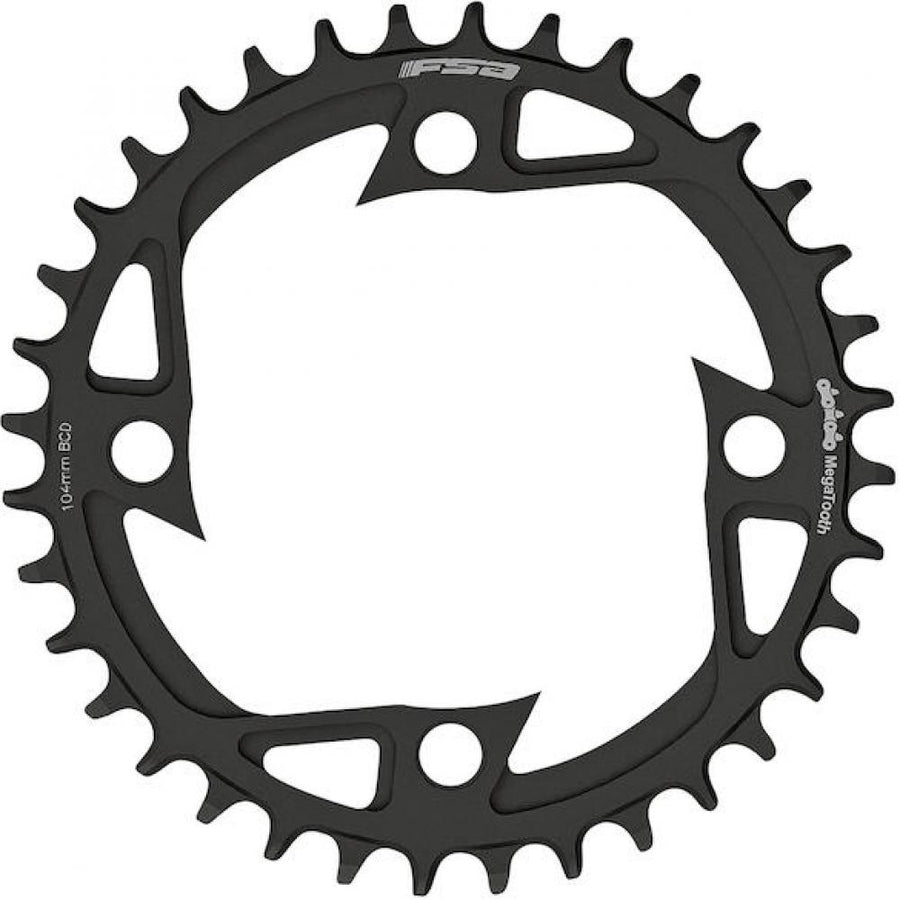 FSA Kettenblatt E-Bike Alloy V-Shape 104 mm x 48T Schwarz - Megatooth Technologie