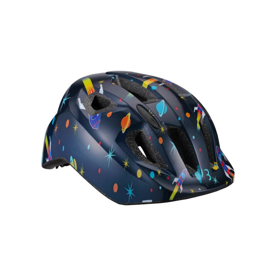 BBB Cycling Kinderhelm Hero M (52-56cm) Astronaut - sicherer Schutz für kleine Entdecker