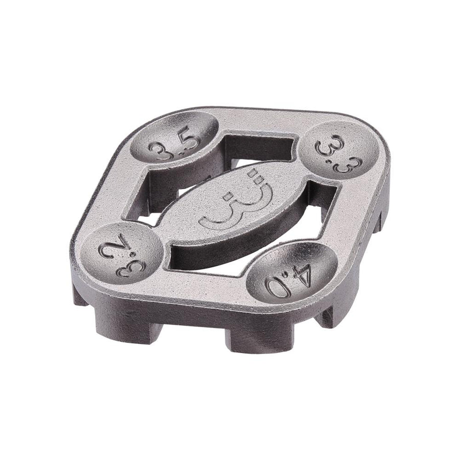BBB Cycling BBB Speichenspanner Turner II 3.2/3.3/3.5/4mm silber - präziser Speichenschlüssel für sichere Laufräder