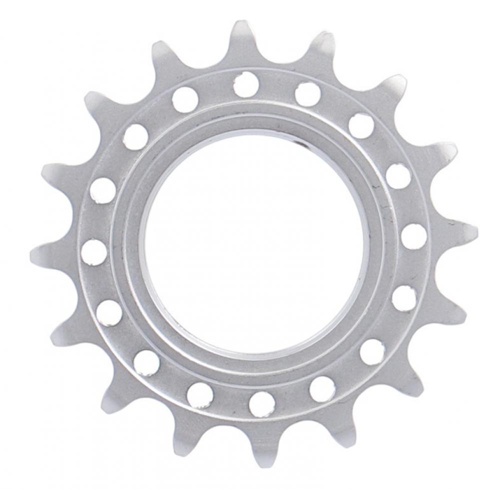 Single Speed Ritzel 1/8",16 Zähne Mit Gewinde Matt Verchromt