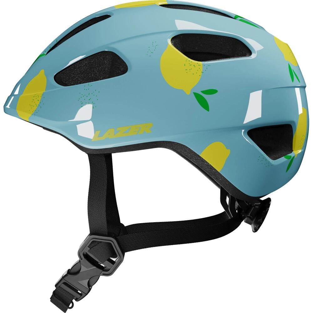 LAZER Pnut KinetiCore 2.0 Kinderhelm in Zitronen-Design, Unisize 46-52cm, mit KinetiCore Technologie und Insektennetz.