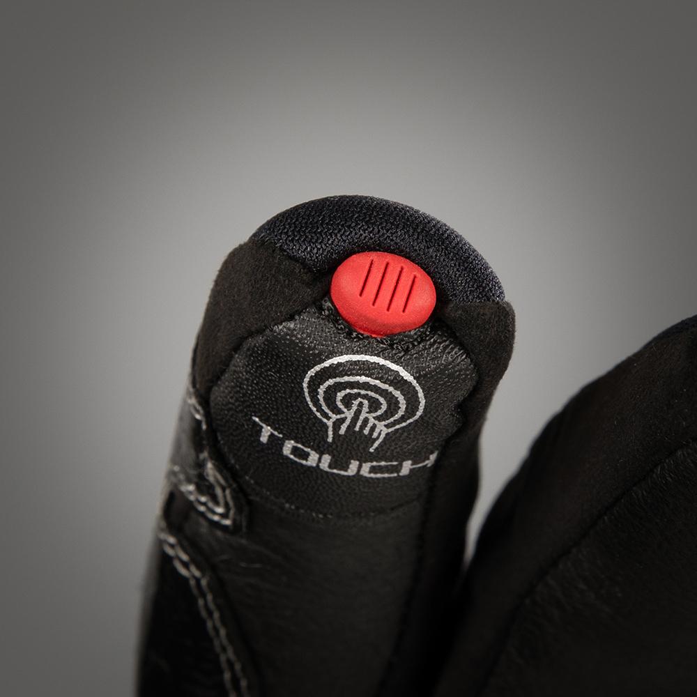 CHIBA Thermo Aktiv - winddichte, beheizbare Radhandschuhe XS schwarz
