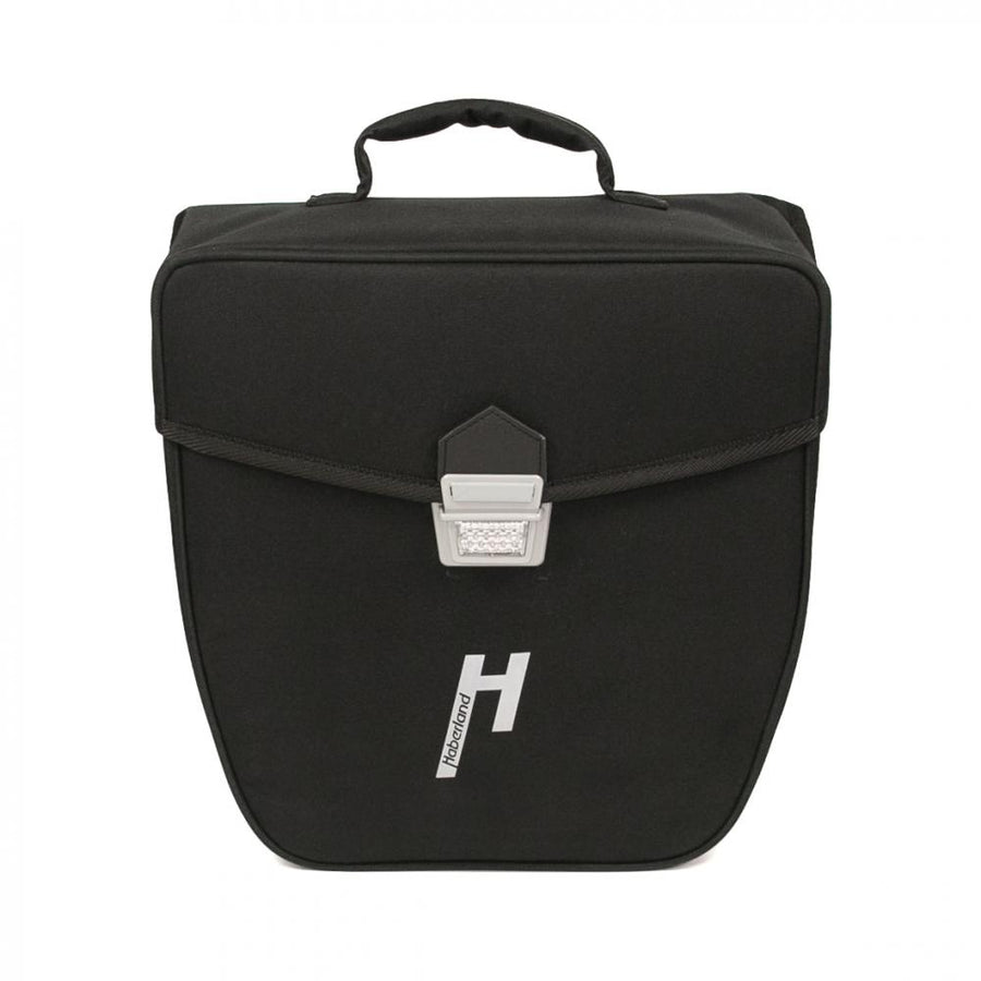 Haberland Einzeltasche 16l Pur schwarz - formstabile Fahrradtasche mit moderner Ausführung
