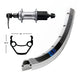 Bike-Parts Laufrad|Hinterrad 26x1.75 Zoll Acera T3000 8|9|10|11-fach Schnellspanner 36-Loch Exal ZX 19 silber Nirosta Speichen