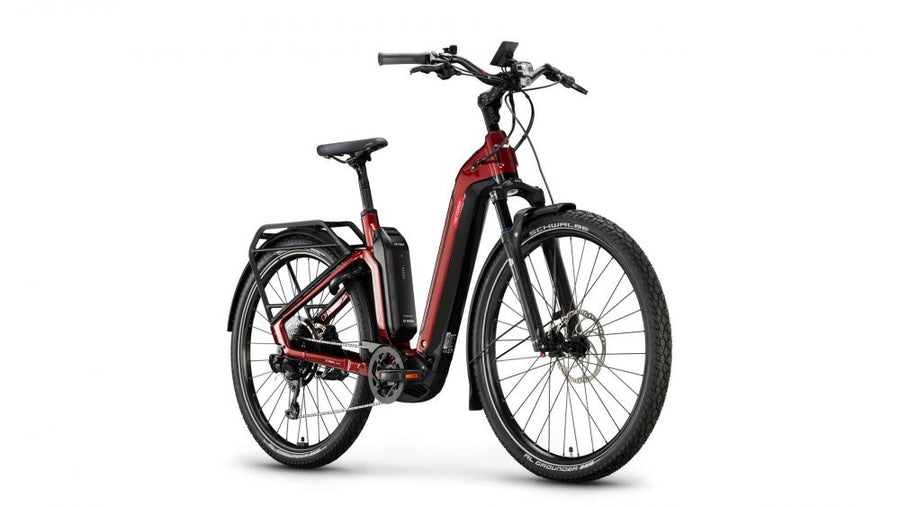VICTORIA Elektro-Urbanrad "UTILYON 4" (#1), Wave, 29", wine red, 10-Gang SHIMANO "Deore", 48cm