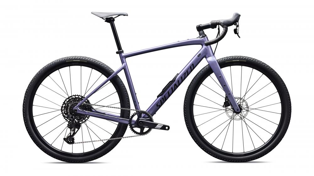 Specialized Diverge E5 Comp Gravel Bike - Satin Metallic Violet/Obsidian - Rahmengröße 54cm - Gravelbike